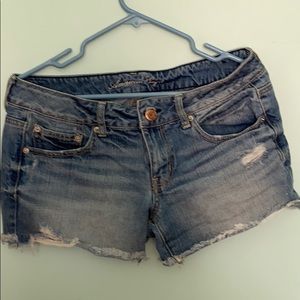 American Eagle Destroyed Look Jean Shorts